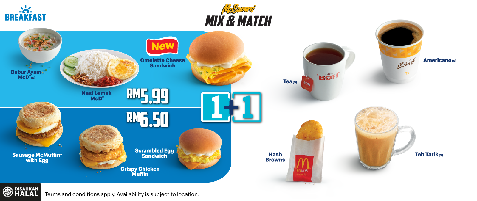 McDonald's® Malaysia | Breakfast Mix & Match from only RM5.99